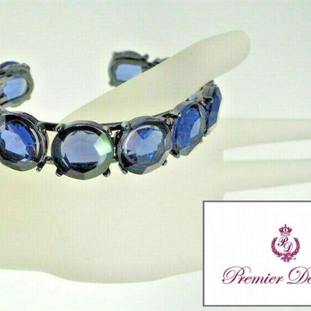 Premier Rocks Montana Blue Crystal Bracelet NWT